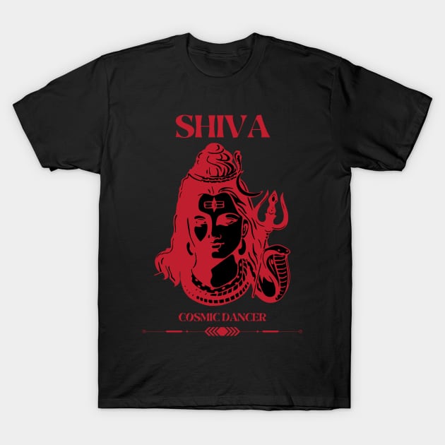 Shiva the Cosmic Dancer T-Shirt by BhaktiCloudsApparel